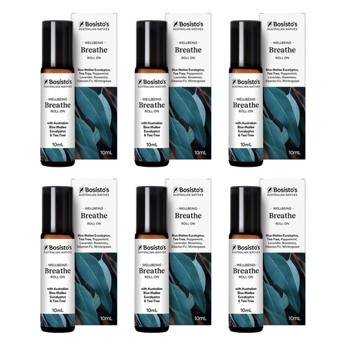 Bosisto's Australian Natives Breathe Roll On 10mL Pack of 6