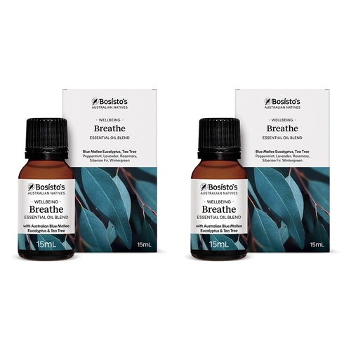 Bosisto's Australian Natives Breathe Oil 15mL Pack of 2
