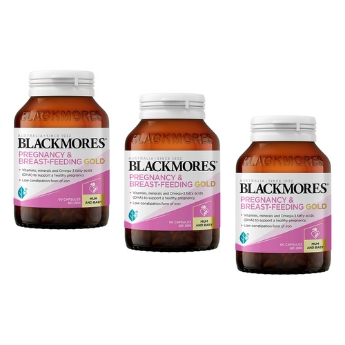Blackmores Pregnancy Gold 60 Capsules Pack of 3