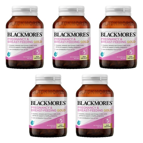 Blackmores Pregnancy Gold 60 Capsules Pack of 5