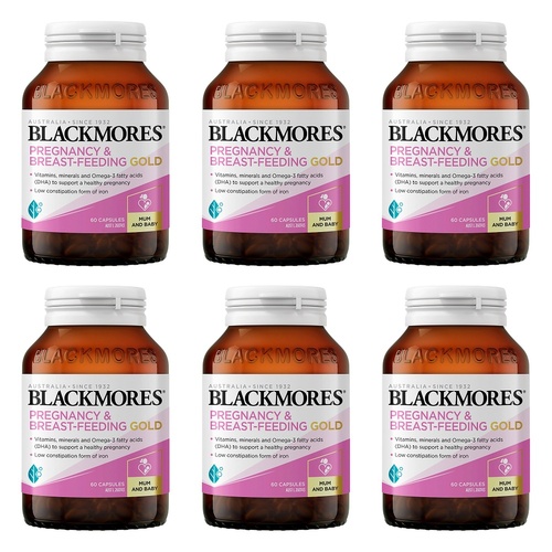Blackmores Pregnancy Gold 60 Capsules Pack of 6