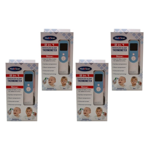 Medescan Multi-Function Thermometer Pack of 4