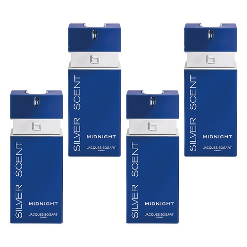 Jacques Bogart Silver Scent Midnight EDT 100mL Pack of 4