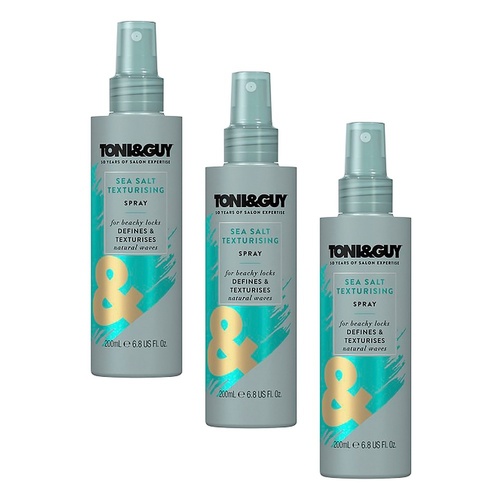 Toni & Guy Sea Salt Texturising Spray 200mL Pack of 3