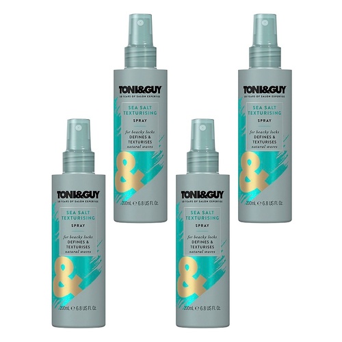 Toni & Guy Sea Salt Texturising Spray 200mL Pack of 4