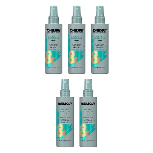Toni & Guy Sea Salt Texturising Spray 200mL Pack of 5