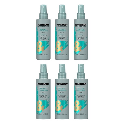 Toni & Guy Sea Salt Texturising Spray 200mL Pack of 6