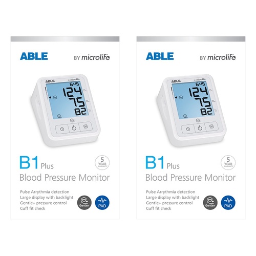 Able B1 Plus Blood Pressure Monitor Pack of 2