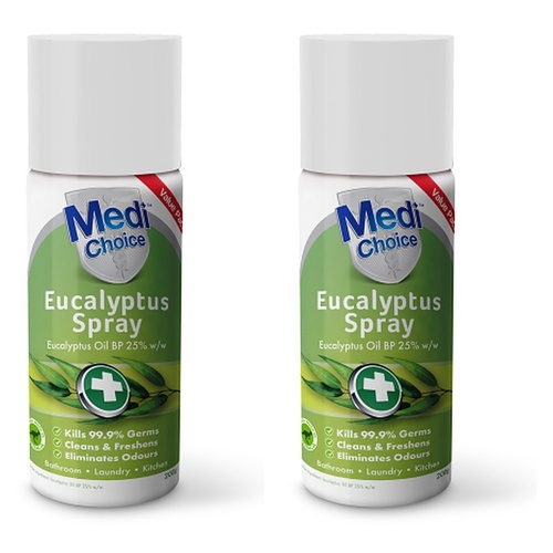 MediChoice Eucalyptus Spray 200mL Pack of 2