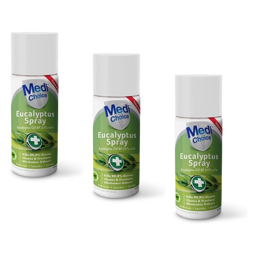 MediChoice Eucalyptus Spray 200mL Pack of 3