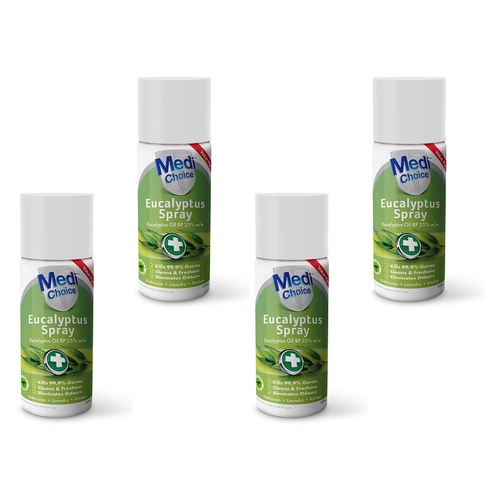 MediChoice Eucalyptus Spray 200mL Pack of 4