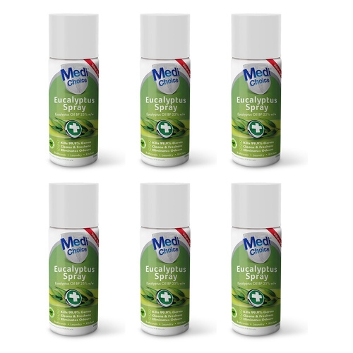 MediChoice Eucalyptus Spray 200mL Pack of 6