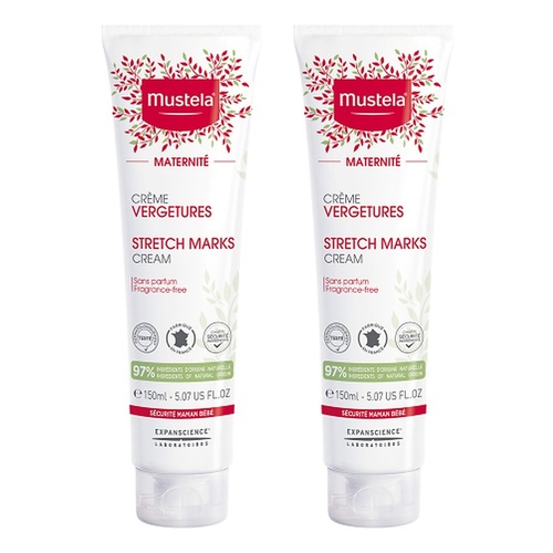Mustela Maternity Stretch Marks Cream for Pregnancy 150mL Pack of 2