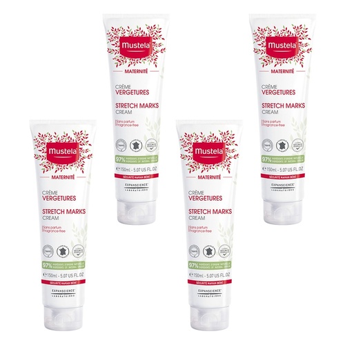 Mustela Maternity Stretch Marks Cream for Pregnancy 150mL Pack of 4