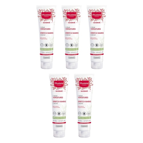 Mustela Maternity Stretch Marks Cream for Pregnancy 150mL Pack of 5