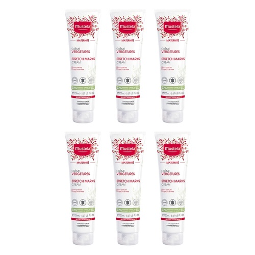 Mustela Maternity Stretch Marks Cream for Pregnancy 150mL Pack of 6