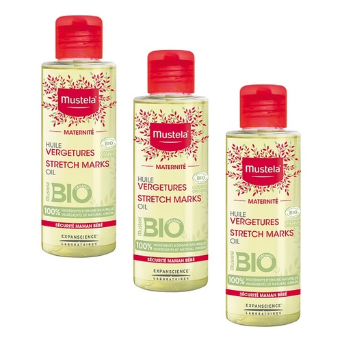 Mustela Maternity Stretch Marks Oil 105mL Pack of 3