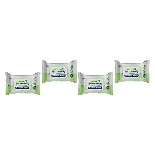 Germisept Multi-Purpose Alcohol Wipes 50 Pack Bundle of 4