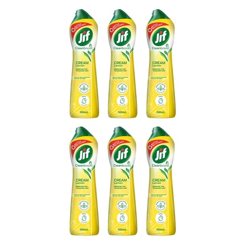 Jif Cream with Micro Particles Lemon 500mL x 8 Bundle of 6
