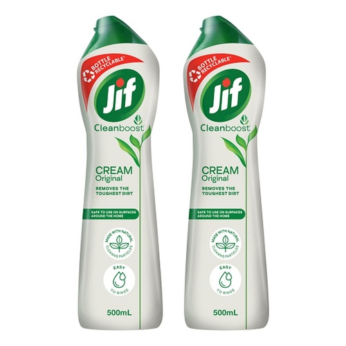 Jif Cream with Micro Particles Original 500mL x 8 Bundle of 2