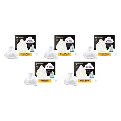 e-Chamber Spacer Small Mask for Infants & Children Pack of 5