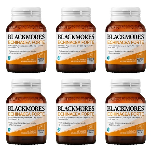 Blackmores Echinacea Forte 40 Tablets Pack of 6