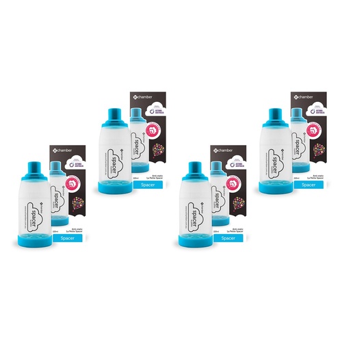 e-Chamber La Petite 220mL Asthma Spacer Small Pack of 4