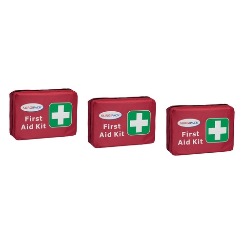 SurgiPack First Aid Kit Home & Office Pack of 3
