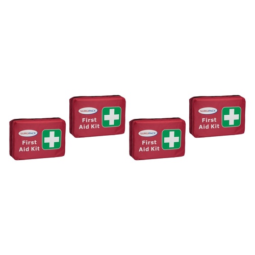 SurgiPack First Aid Kit Home & Office Pack of 4