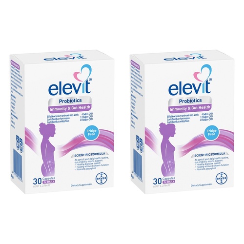 Elevit Probiotics Immunity & Gut Health 30 Capsules Pack of 2