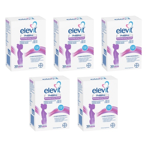 Elevit Probiotics Immunity & Gut Health 30 Capsules Pack of 5