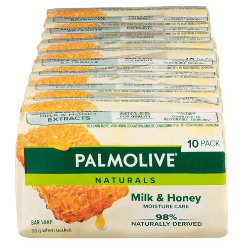 Palmolive Naturals Milk & Honey Bar Soap 10 Pack