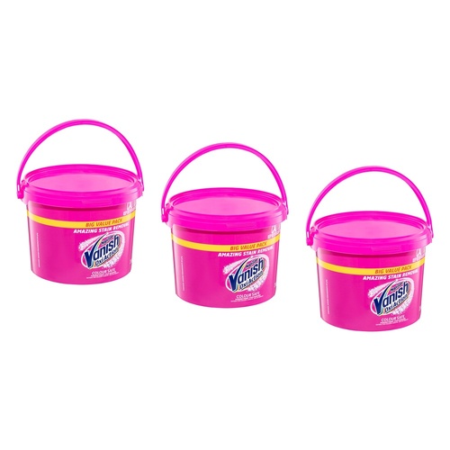 Vanish NapiSan Oxi Action Colour Safe Powder Stain Remover 3kg Pack of 3