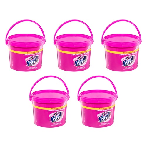 Vanish NapiSan Oxi Action Colour Safe Powder Stain Remover 3kg Pack of 5