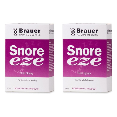 Brauer Snore Eze Oral Spray 20mL Pack of 2