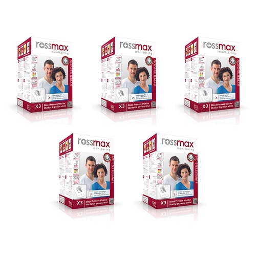 Rossmax Automatic Upper Arm Blood Pressure Monitor Pack of 5