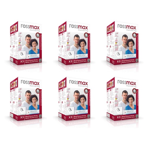 Rossmax Automatic Upper Arm Blood Pressure Monitor Pack of 6