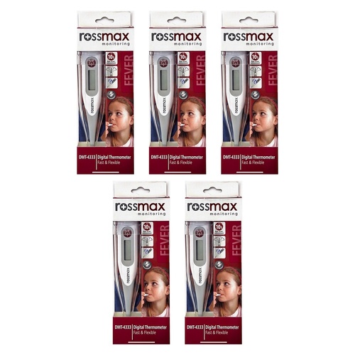 Rossmax Flexible Tip Thermometer Pack of 5