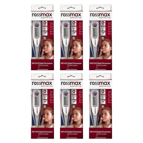 Rossmax Flexible Tip Thermometer Pack of 6