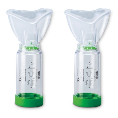 Rossmax Aero Spacer Valved Holding Chamber Large Pack of 2