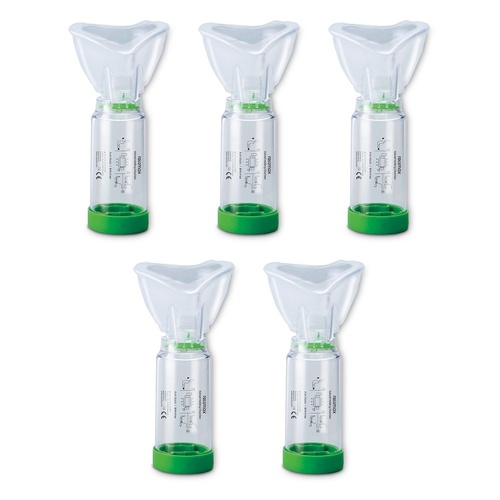 Rossmax Aero Spacer Valved Holding Chamber Large Pack of 5