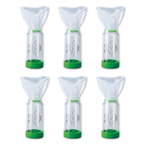 Rossmax Aero Spacer Valved Holding Chamber Large Pack of 6