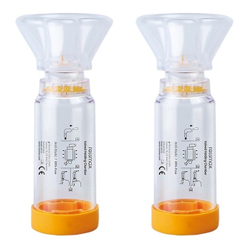 Rossmax Aero Spacer Valved Holding Chamber Medium Pack of 2