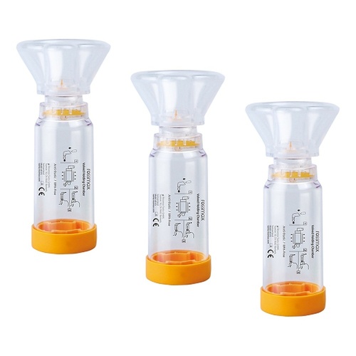 Rossmax Aero Spacer Valved Holding Chamber Medium Pack of 3