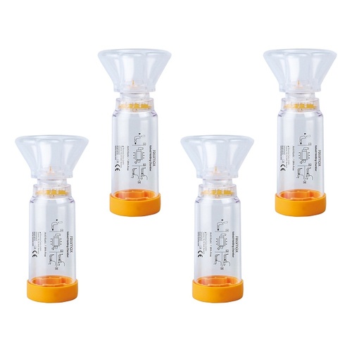 Rossmax Aero Spacer Valved Holding Chamber Medium Pack of 4