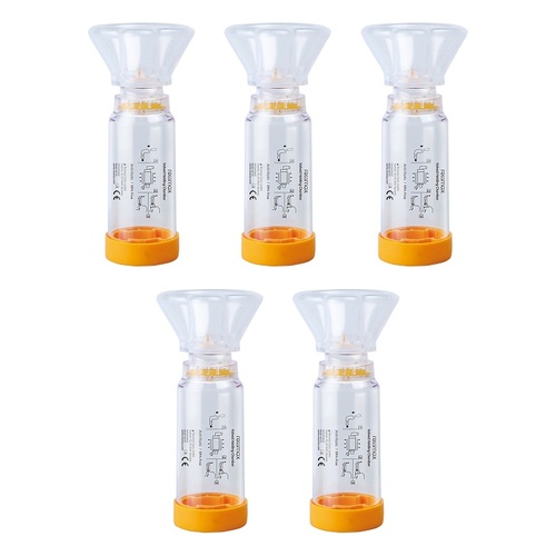 Rossmax Aero Spacer Valved Holding Chamber Medium Pack of 5