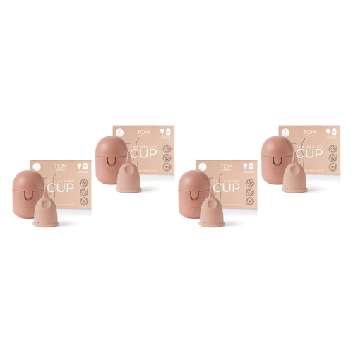 TOM Organic Period Cup Size 1 Regular Pack of 4