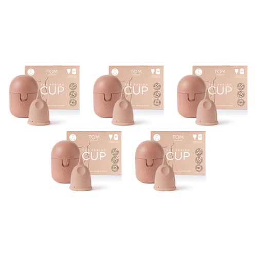 TOM Organic Period Cup Size 1 Regular Pack of 5