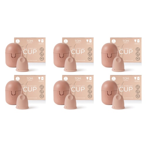 TOM Organic Period Cup Size 1 Regular Pack of 6