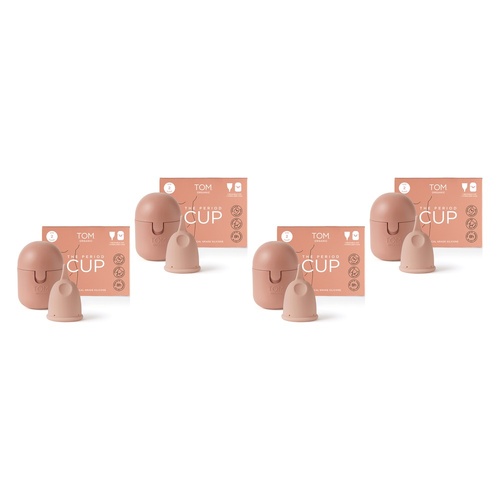 TOM Organic Period Cup Size 2 Super Pack of 4